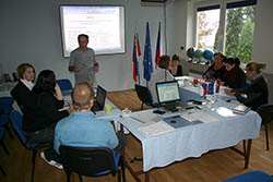 Záběr z kooordinačního setkání projektového týmu v Kysuckom Novom Meste.