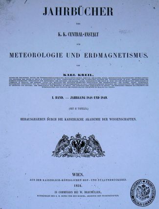 Meteorologická ročenka Rakouska-Uherska z roku 1848 a 1849